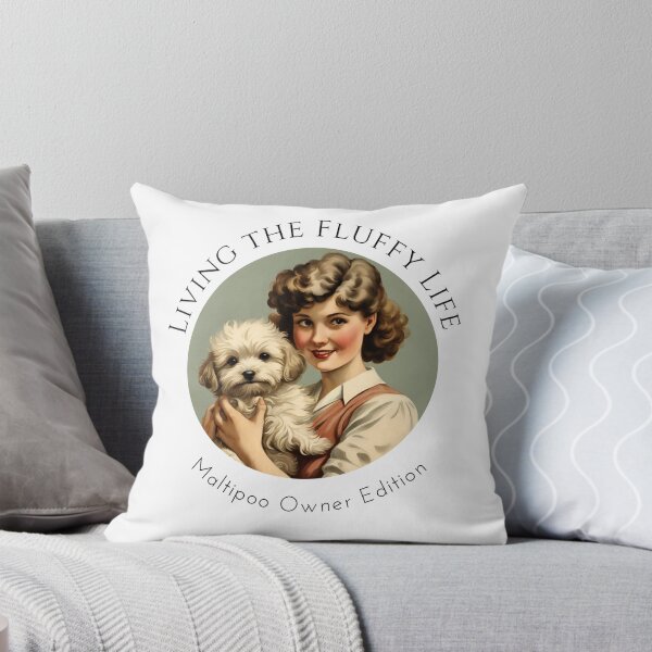 Item preview, Living the fluffy life of Maltipoo owner fur mom dog mommy lover vintage designed and sold by SoulfulT.
