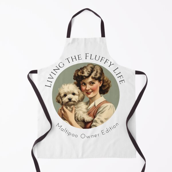 Item preview, Living the fluffy life of Maltipoo owner fur mom dog mommy lover vintage designed and sold by SoulfulT.