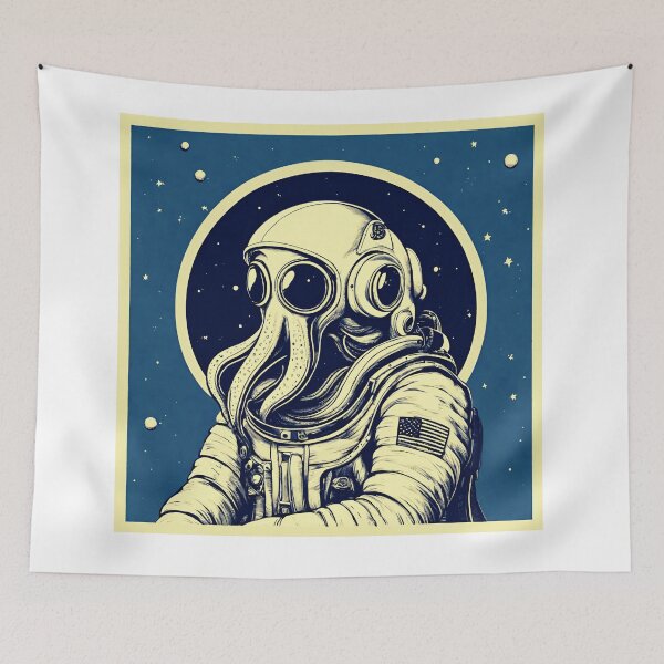 Item preview, Astronaut Octopus designed and sold by BettySpicer.