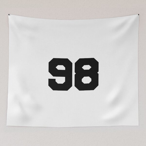 Item preview, 98, ninety-eight, black, University designed and sold by Numbers-Art.