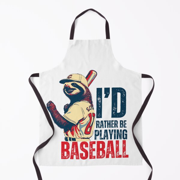 Item preview, I'd Rather Be Playing Baseball Sloth Baseball Player designed and sold by TrueArtsStore.