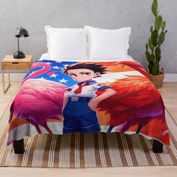 Item preview, Fla'merican Flamerican Flamingo anime American Flag US Patriotic T-Shirt designed and sold by Espin23.