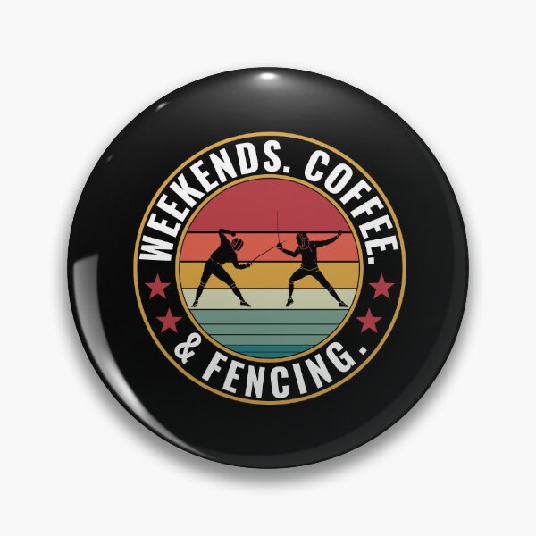 Item preview, Men Women Fencing Weekends. Coffee & Fencing. designed and sold by BlueBerry-Pengu.