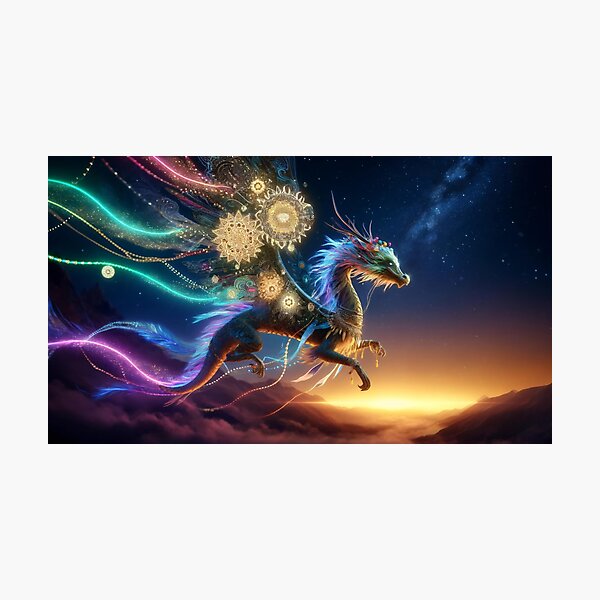 Item preview, Twilight Serenade of the Cosmic Bohemian Dragon designed and sold by leyfinder.