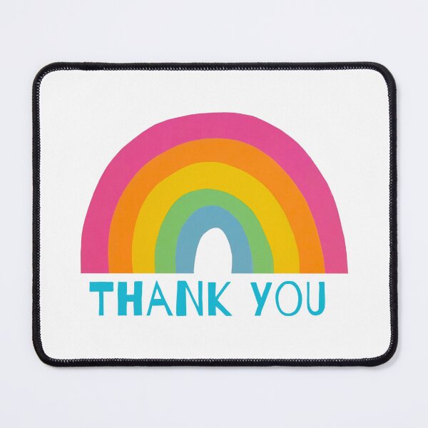Item preview, Rainbow Thank You Card designed and sold by spacepetal.