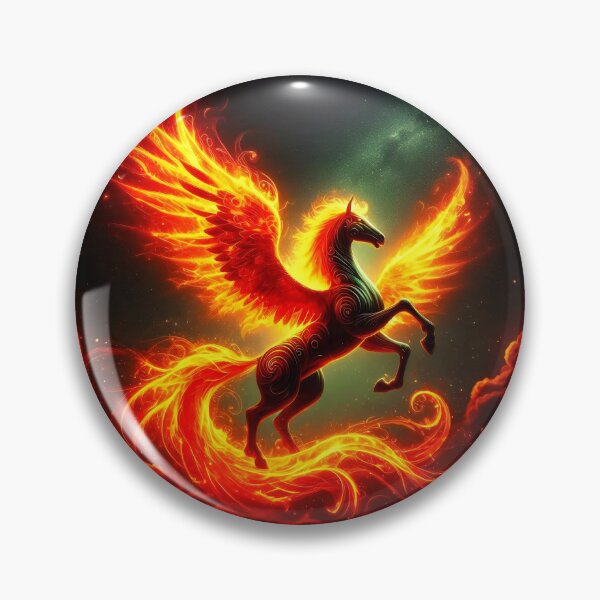 Item preview, Fiery pegasus. designed and sold by MyHappyArtShop.