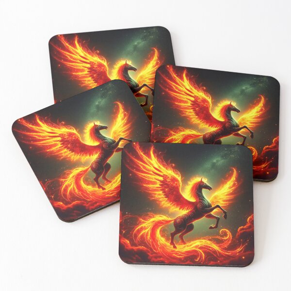 Item preview, Fiery pegasus. designed and sold by MyHappyArtShop.