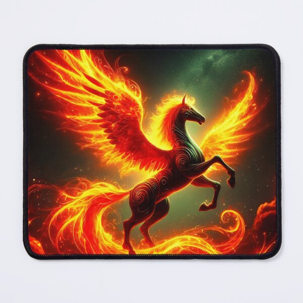 Item preview, Fiery pegasus. designed and sold by MyHappyArtShop.