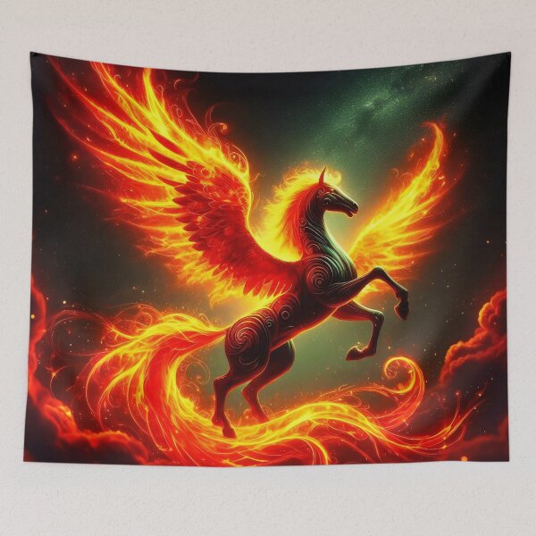 Item preview, Fiery pegasus. designed and sold by MyHappyArtShop.