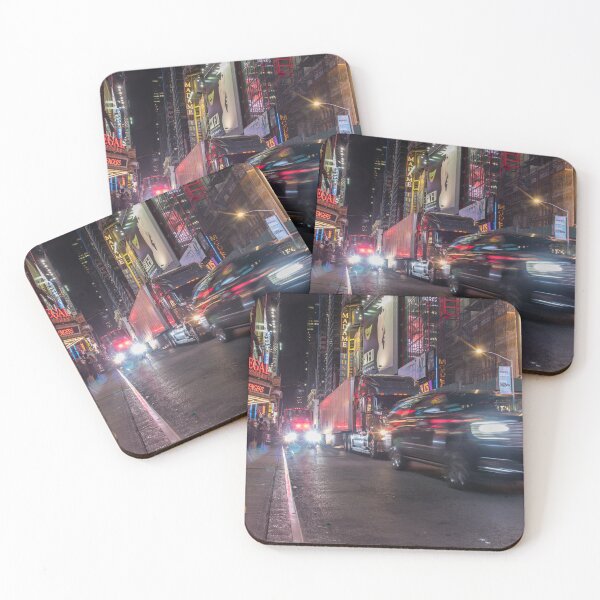 Item preview, Times Square, New York, Manhattan, night shot, long exposure, zebra crossing designed and sold by Foto-Kraemer-.