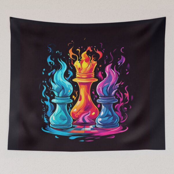 Item preview, Colorful Fire Chess designed and sold by Planetporridge.