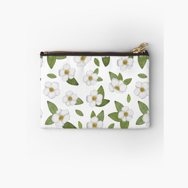 Item preview, White Cherokee rose seamless pattern designed and sold by pinkyfish1010.