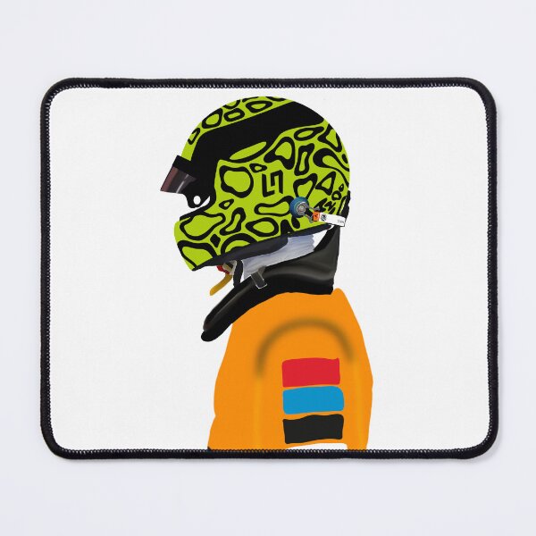 Item preview, Lando Norris wears race suit and helmet 2024 designed and sold by AnnesCreatives.