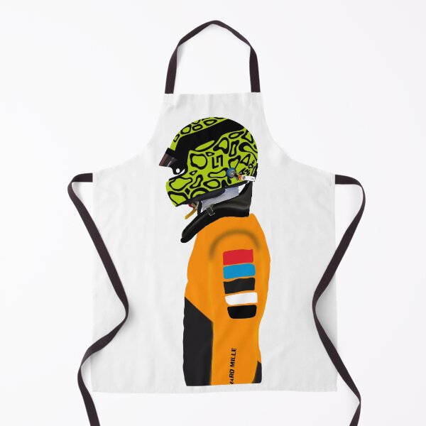 Item preview, Lando Norris wears race suit and helmet 2024 designed and sold by AnnesCreatives.
