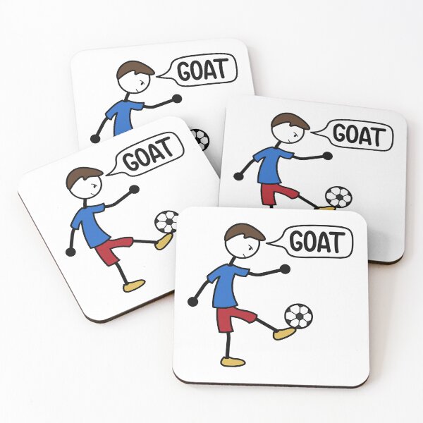 Item preview, Soccer player saying "GOAT" designed and sold by Polux Design.