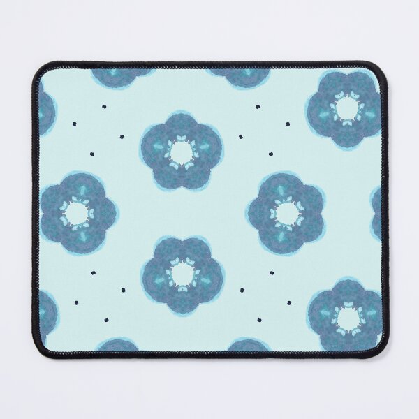 Item preview, Kaleidascope Turquoise Blue Blooms designed and sold by HanliesArt.