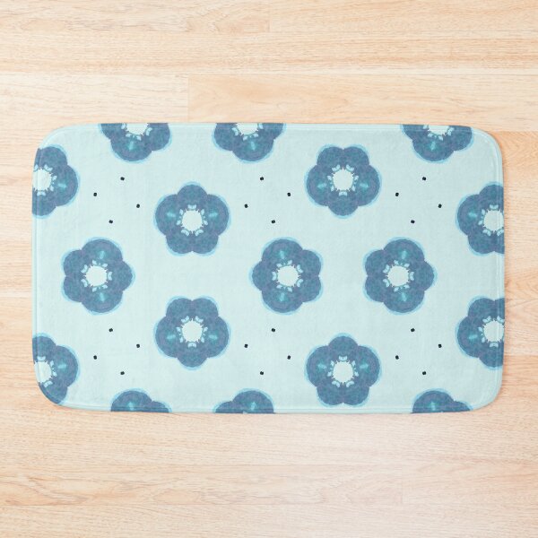 Item preview, Kaleidascope Turquoise Blue Blooms designed and sold by HanliesArt.