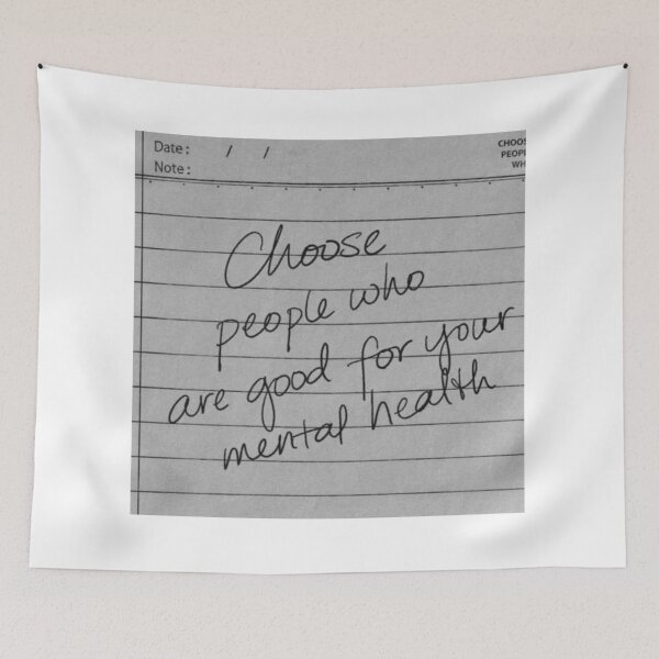 Item preview, choose people who are good for your mental health designed and sold by cloudzer0000.