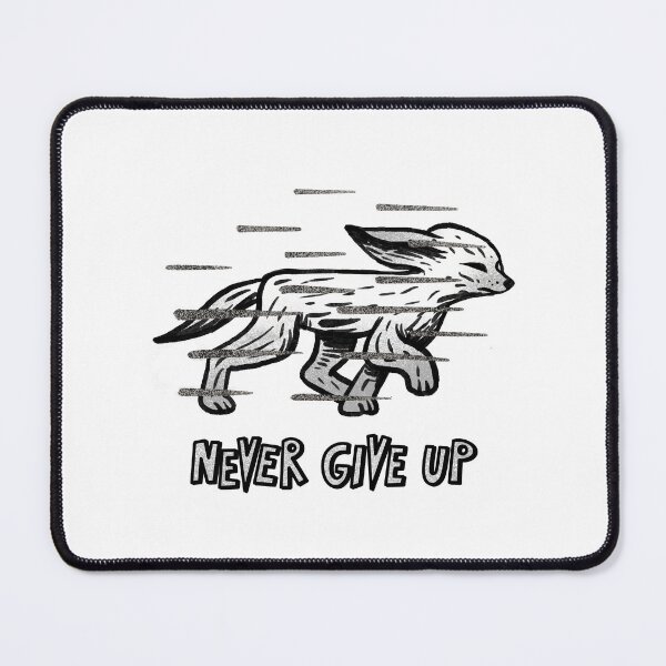 Item preview, Never give up, cute fox designed and sold by noico.