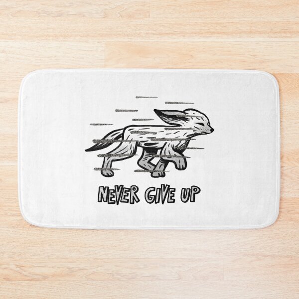 Item preview, Never give up, cute fox designed and sold by noico.