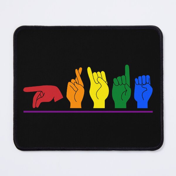 Item preview, ASL Pride II - Pride Flag Colors designed and sold by Lemon Pepper.