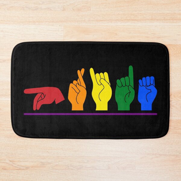 Item preview, ASL Pride II - Pride Flag Colors designed and sold by Lemon Pepper.