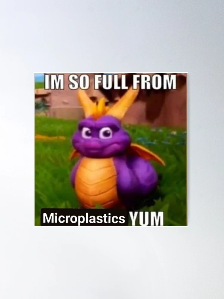 i'm so full from cigarettes yum im microplastics Poster I'm so full from cigarettes