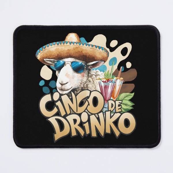 Item preview, CINCO DE DRINKO - SHEEP SELEBRATING CINCO DE MAYO designed and sold by justyna-s28.