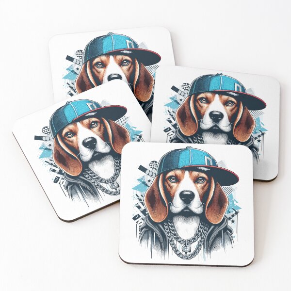 Item preview, Beagle Gangsta Dog Cappy Gift designed and sold by Pineapple-Tree.