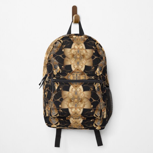 Item preview, Gold on black pattern designed and sold by Flowersonstuff.
