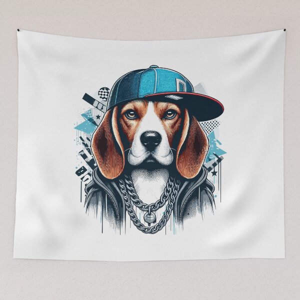 Item preview, Beagle Gangsta Dog Cappy Gift designed and sold by Pineapple-Tree.