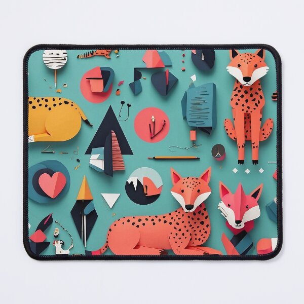 Item preview, Memphis animales decodificados juguetones de patrones sin fisuras Pegatina designed and sold by Kingkham-Design.