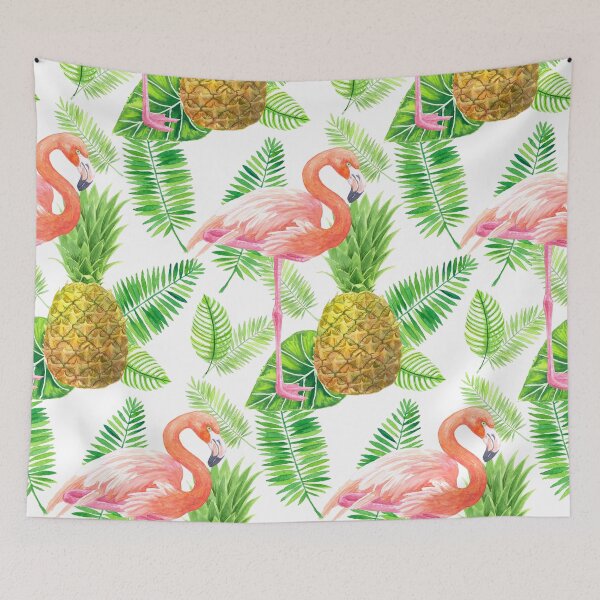 Item preview, Tropical garden watercolor pattern designed and sold by Katerina Mitkova Kirilova.