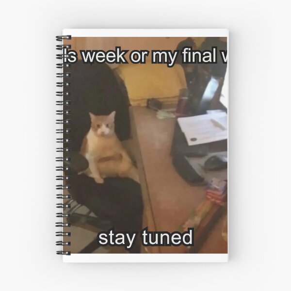 Item preview, finals week or my final week stay tuned designed and sold by cloudzer0000.
