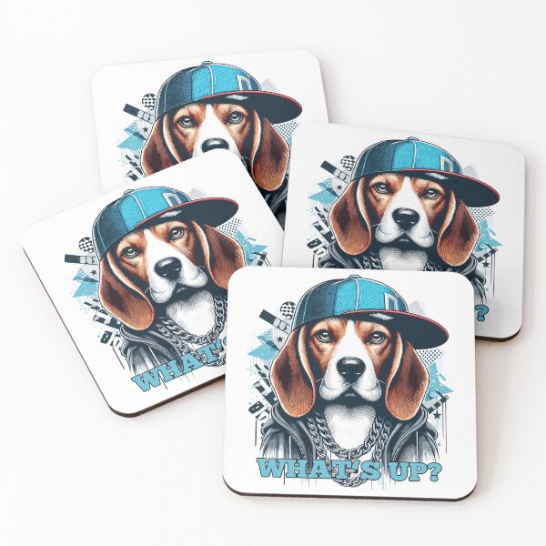 Item preview, Beagle Gangsta What's Up? Dog Gift designed and sold by Pineapple-Tree.