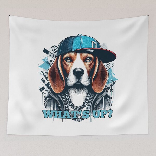 Item preview, Beagle Gangsta What's Up? Dog Gift designed and sold by Pineapple-Tree.
