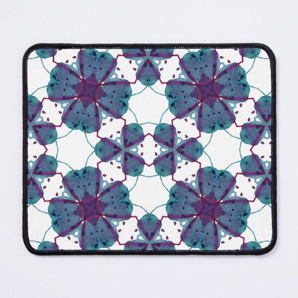 Item preview, Kaleidascope Turquoise Bloomy blooms designed and sold by HanliesArt.
