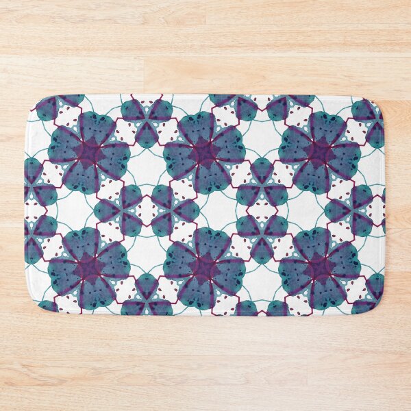 Item preview, Kaleidascope Turquoise Bloomy blooms designed and sold by HanliesArt.