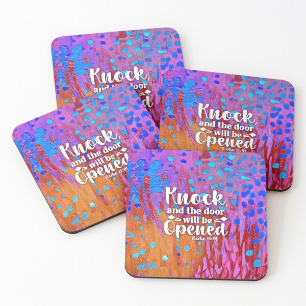 Item preview, Bible Verses For Healing - Luke 11:9 - Preppy Colorful Purple & Orange Floral designed and sold by SpartanDStore.