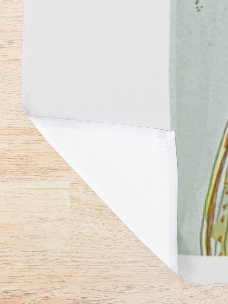 Thumbnail 2 of 5, Shower Curtain, Coral tower with green designed and sold by BirgitteB.