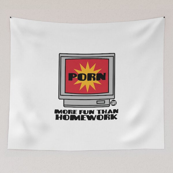 Item preview, PORN MORE FUN THAN HOMEWORK designed and sold by TODD GOLDMAN.