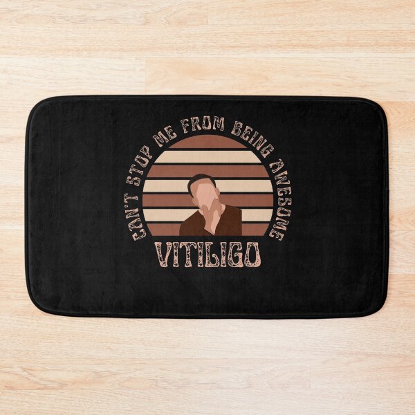 Item preview, Vitiligo Can't Stop Me From Being Awesome Sunset Background Male Model designed and sold by MimsTees.