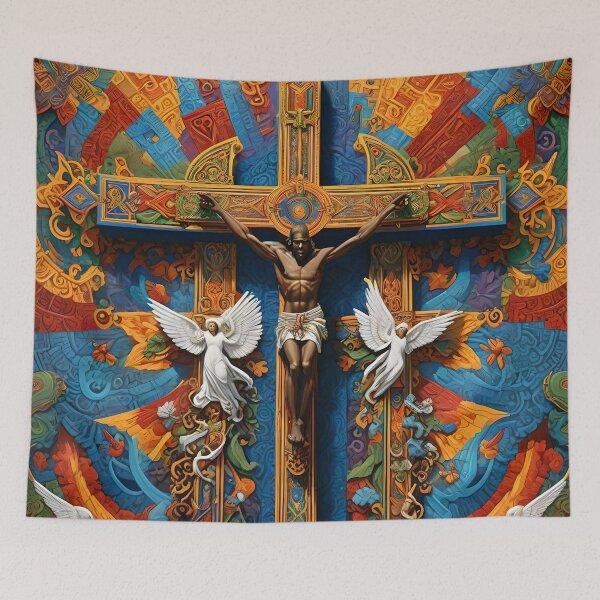 Item preview, Black Jesus Crucifixon designed and sold by Orixaworld.