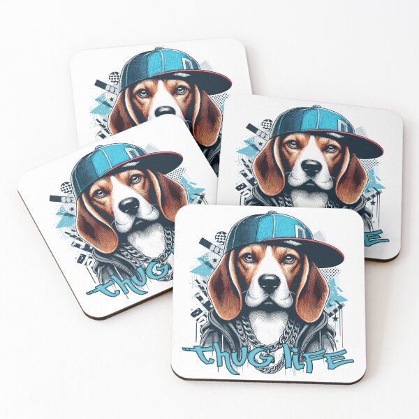 Item preview, Beagle Gangster Life Thug Life Cappy Dog Gift designed and sold by Pineapple-Tree.