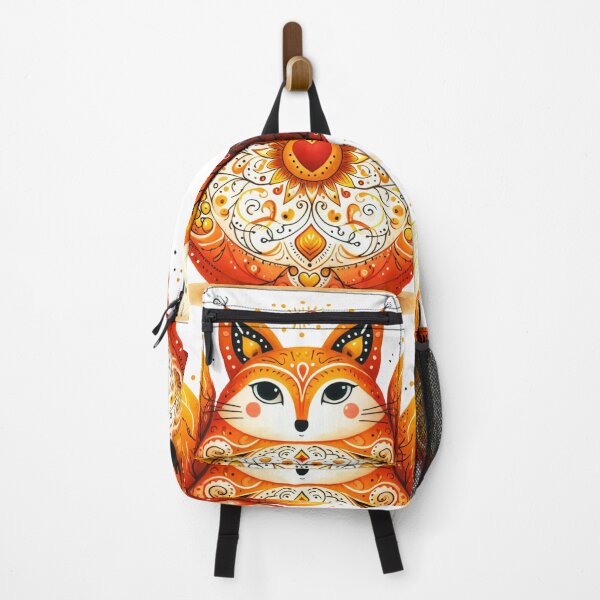 Item preview, Scandinavian Folk Art fat Fox designed and sold by FOLK ART FUSION by heidiannemorris.