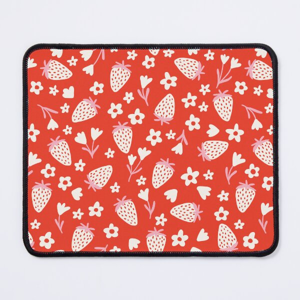 Item preview, Summer strawberries - Coral red designed and sold by Illustrated by Nat.