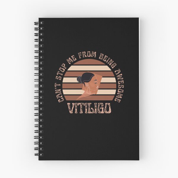 Item preview, Vitiligo Can't Stop Me From Being Awesome Sunset Background Female Model designed and sold by MimsTees.