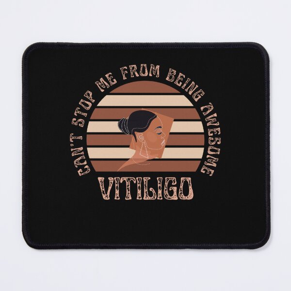 Item preview, Vitiligo Can't Stop Me From Being Awesome Sunset Background Female Model designed and sold by MimsTees.