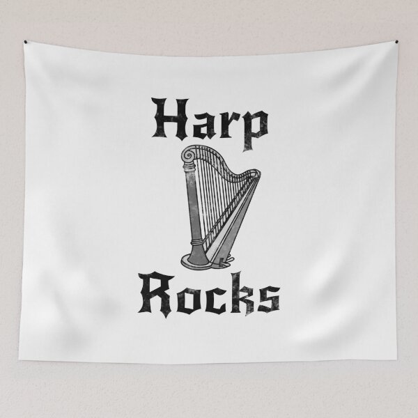 Item preview, Harp Rocks, Harpist String Musician Rock Goth designed and sold by doodlerob.