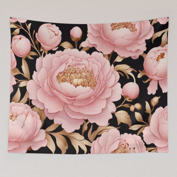 Item preview, Pink peonies designed and sold by Flowersonstuff.